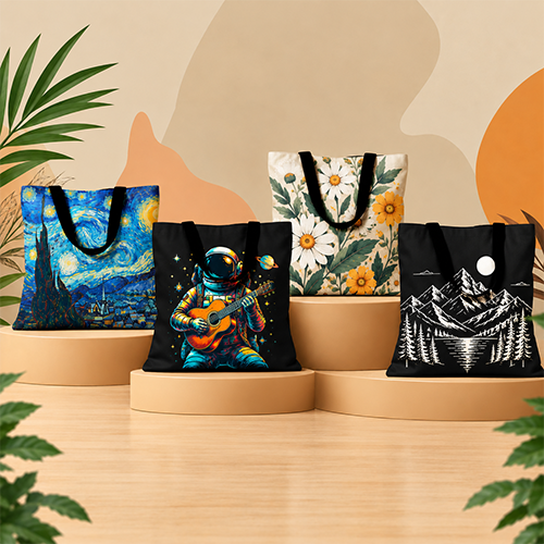 Zipper Tote Bag