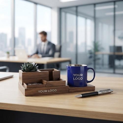 Gift Combo - 13_ Desk Organizer, Mug & Pen