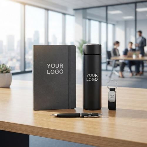 Gift Combo - 18_ Notebook, Thermos Flask, Key Ring & Pen
