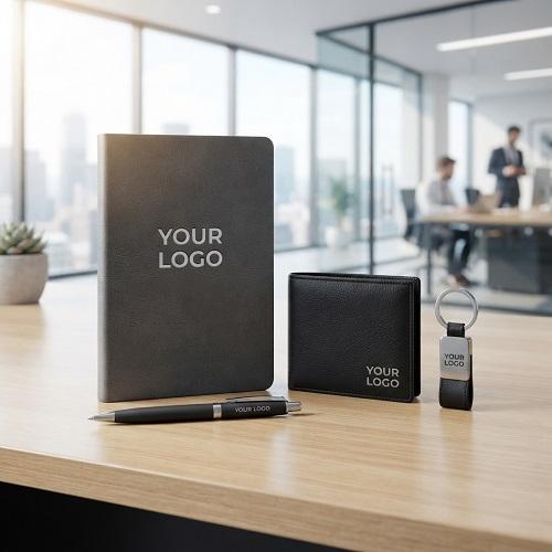 Gift Combo - 19_ Notebook, Short Wallet, Key Ring & Pen