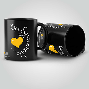 Open Space Theatre Yellow-Heart Mug