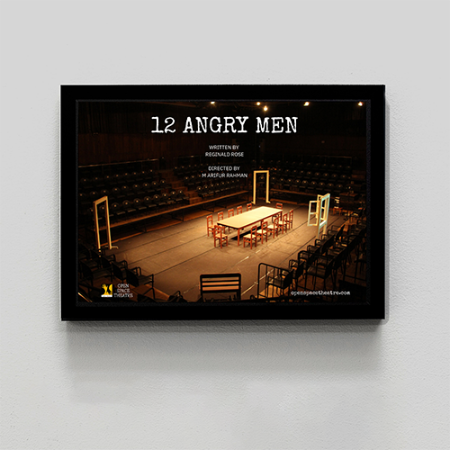 12 Angry Men Open Space Theatre Framed Poster