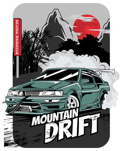 Mountain Drift Japanese Car Premium Unisex/ Men Short Sleeve T-shirt