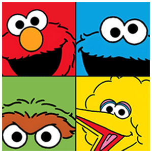 Sesame Street Collage Premium Zipper Tote Bag